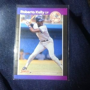 A 1988 donruss no dot after ink error card Roberto Kelly